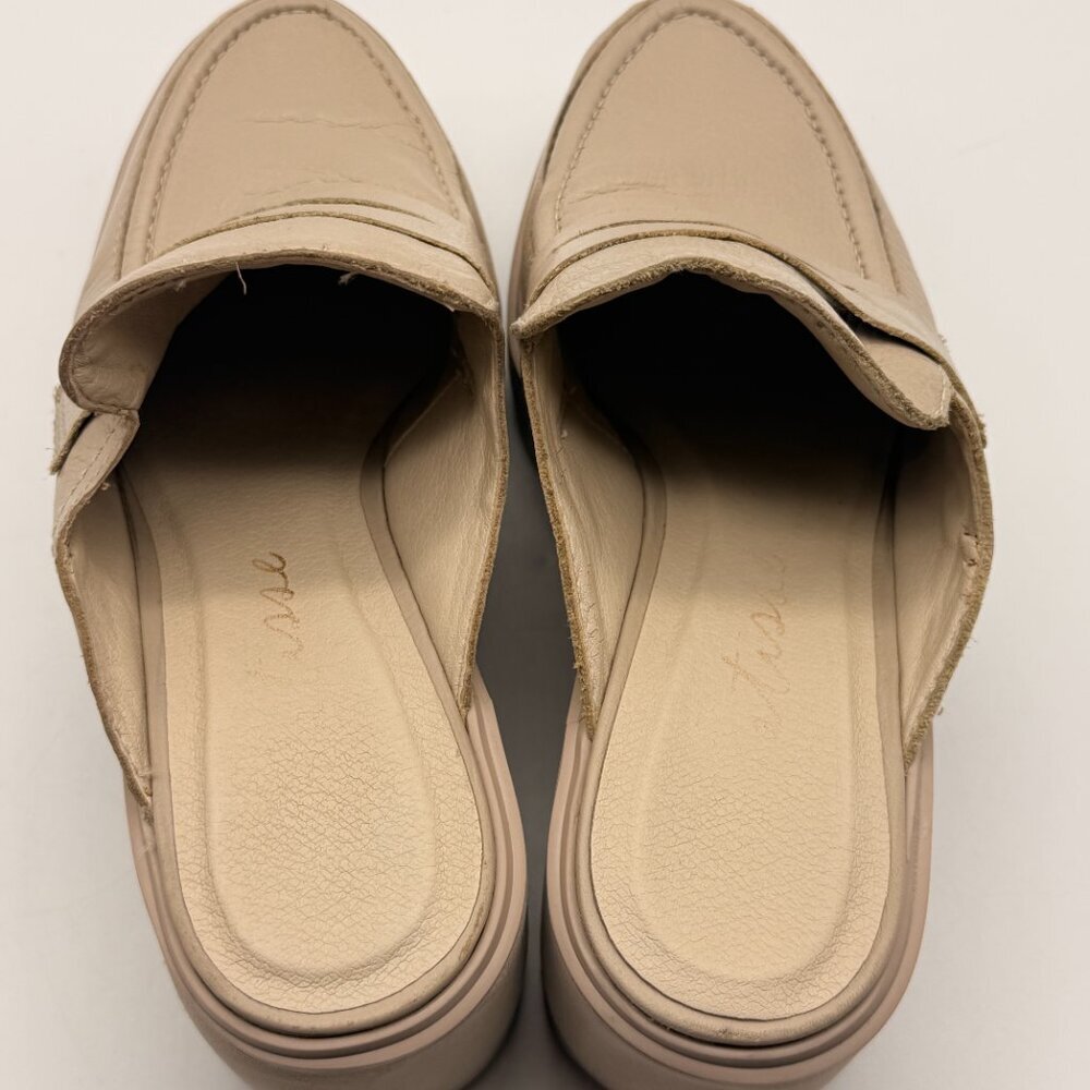 Matisse Kelly Platform Mule Loafer in Oat Leather sz 7.5 - Picture 6 of 12